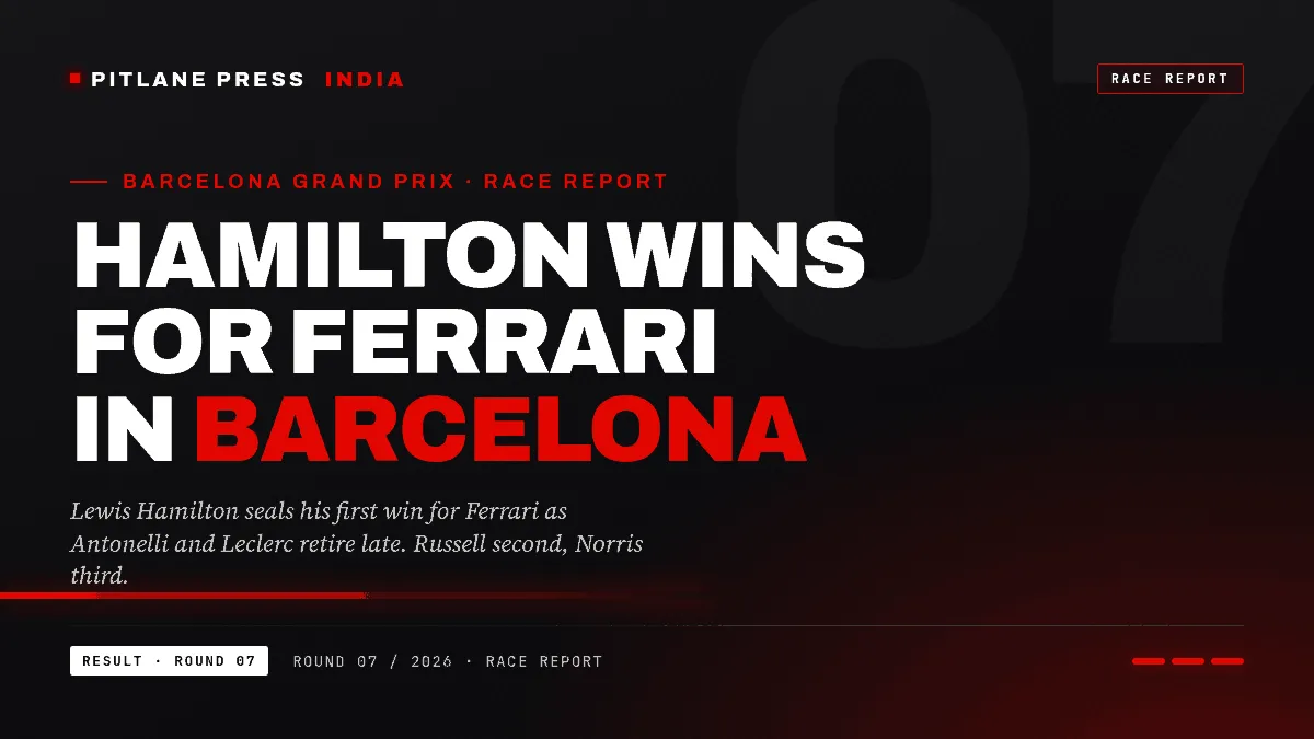 Lewis Hamilton wins the 2026 Barcelona Grand Prix - his first for Ferrari