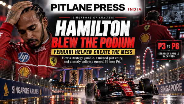 Hamilton Blew the Podium, But Ferrari Set the Stage for the Mess in Singapore