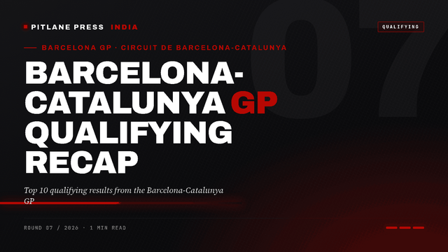 Premium Pitlane Press cover for Barcelona-Catalunya GP Qualifying Recap