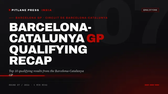 Premium Pitlane Press cover for Barcelona-Catalunya GP Qualifying Recap