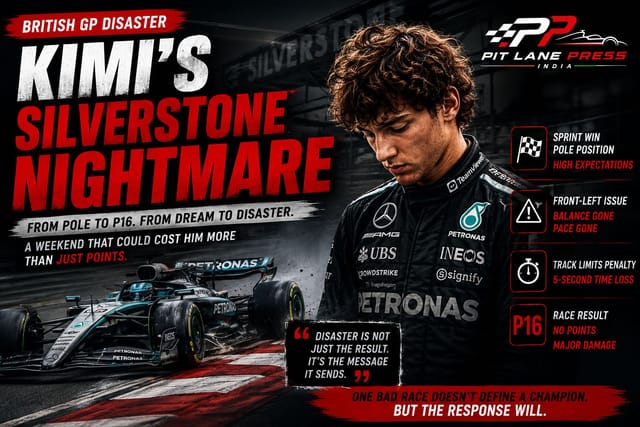 The Crack in the Aura: Why Kimi Antonelli’s Silverstone Meltdown Changes Everything